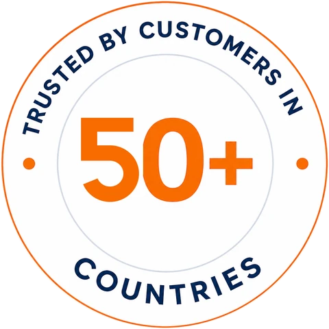Trusted by customers in 50+ countries